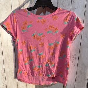 Old Navy Pink Gold Relaxed Tee
